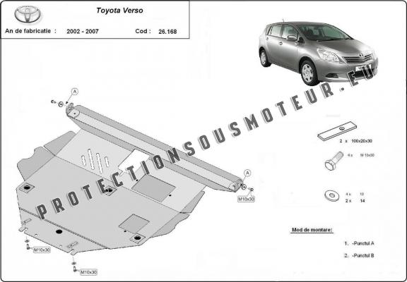 Protection Sous Moteur Toyota Corolla Verso