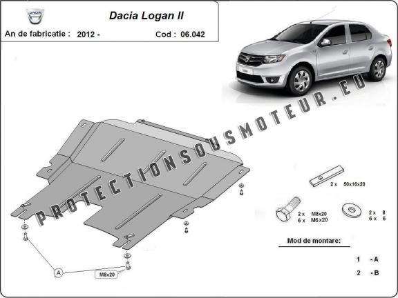 Protection sous moteur et de la boîte de vitesse Dacia Logan 2