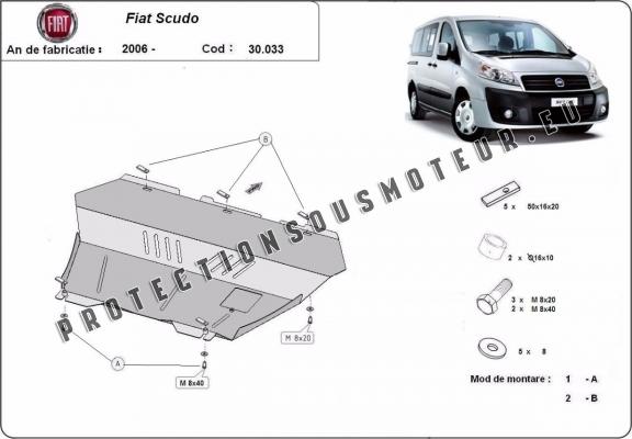 Protection sous moteur et de la boîte de vitesse Fiat Scudo