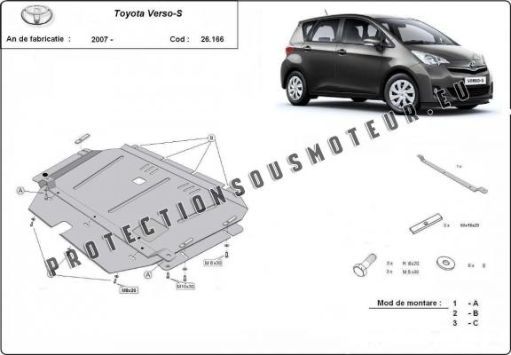 Protection sous moteur et de la boîte de vitesse Toyota Verso