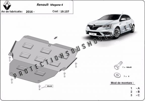 Protection sous moteur et de la boîte de vitesse Renault Megane 4