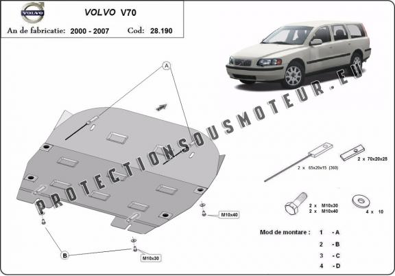 Protection sous moteur et de la boîte de vitesse Volvo V70