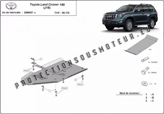 Protection de la boîte de vitesse Toyota Land Cruiser 150