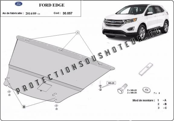 Protection sous moteur et de la boîte de vitesse Ford Edge