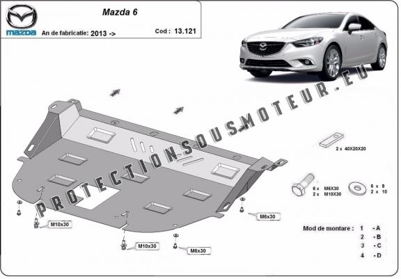 Protection sous moteur et de la boîte de vitesse Mazda 6