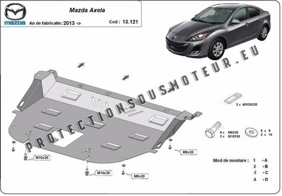 Protection sous moteur et de la boîte de vitesse Mazda Axela