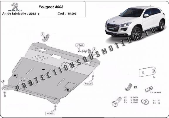 Protection sous moteur et de la boîte de vitesse Peugeot 4008