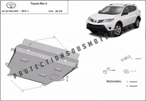 Protection sous moteur et de la boîte de vitesse Toyota RAV 4