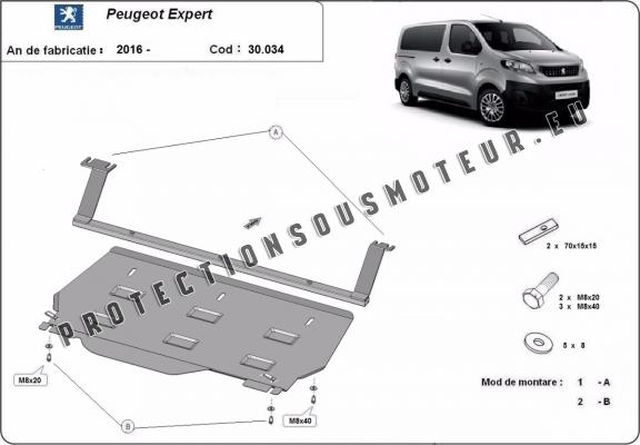 Protection sous moteur et de la boîte de vitesse Peugeot Expert Fourgon