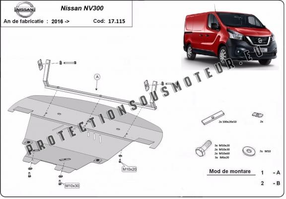 Protection sous moteur et de la boîte de vitesse Nissan NV300