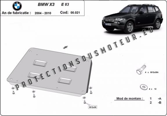 Protection Sous Moteur BMW X3