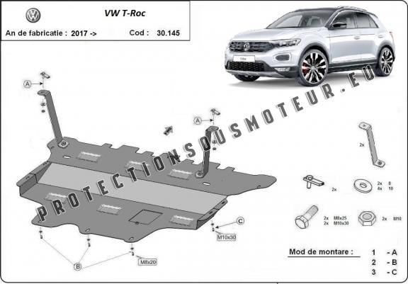 Protection sous moteur et de la boîte de vitesse Volkswagen T-Roc - boîte de vitesses manuelle