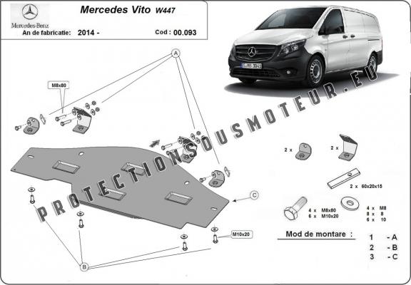 Protection EGR, system STOP&GO Mercedes Vito W447 4x2, 1.6 D