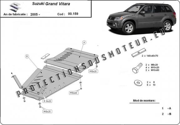 Protection de la boîte de vitesse et de transfert Suzuki Grand Vitara 2