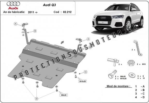 Protection sous moteur et de la boîte de vitesse Audi Q3
