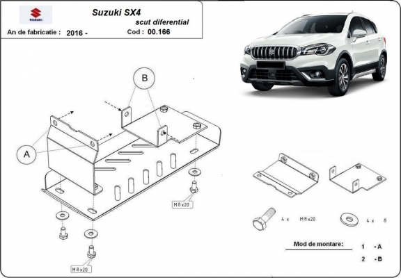 Protection du différentiel Suzuki SX4