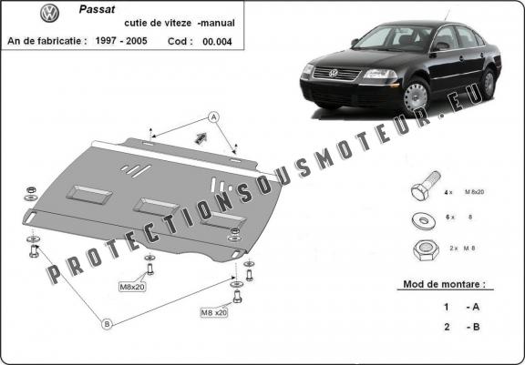 Protection de la boîte de vitesse VW Passat B5, B5.5 - manuelle