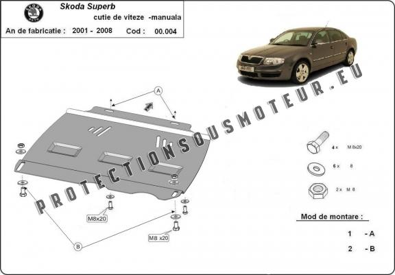 Protection de la boîte de vitesse Skoda Superb - manuelle