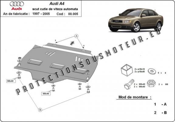 Protection de la boîte de vitesse Audi A4  B6 - automatique