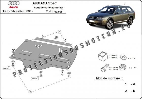 Protection de la boîte de vitesse Audi Allroad A6- automatique