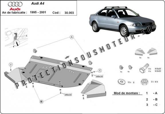 Protection sous moteur et de la radiateur Audi A4  B5