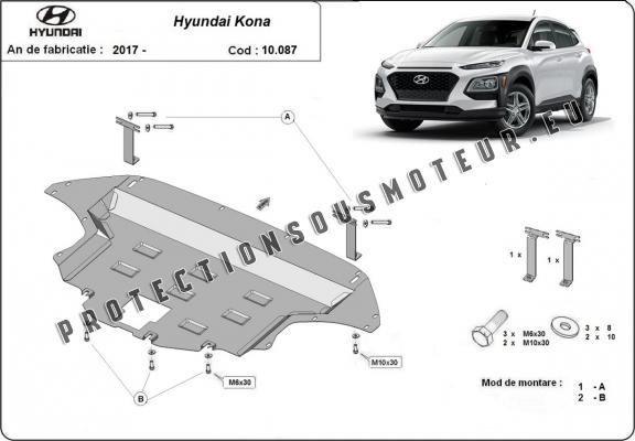 Protection sous moteur et de la boîte de vitesse Hyundai Kona