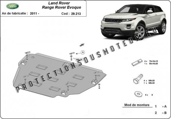 Protection sous moteur et de la boîte de vitesse Range Rover Evoque