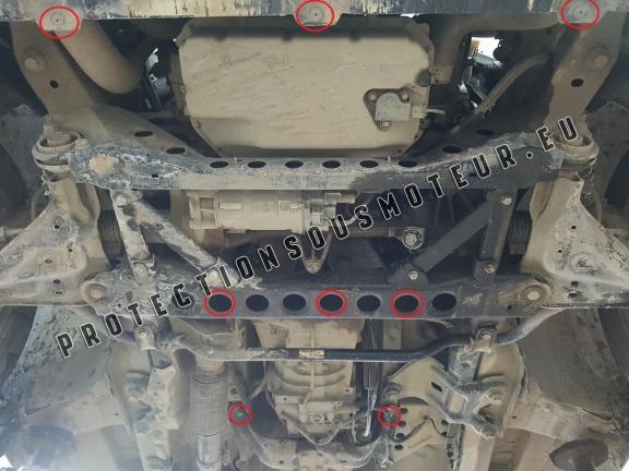 Protection sous moteur et de la boîte de vitesse Mercedes Viano W447 2.2 D, 4x2 