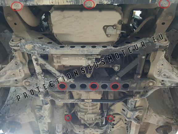 Protection sous moteur et de la boîte de vitesse Mercedes V-Class W447 2.2 D, 4x2 