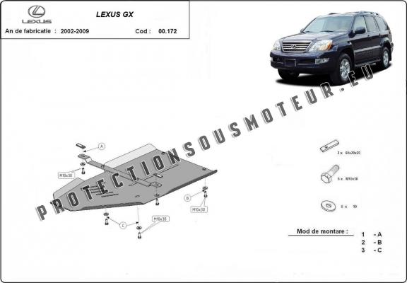 Protection de la boîte de vitesse Lexus GX