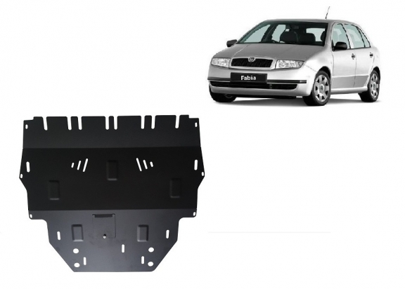 Protection sous moteur et de la boîte de vitesse Skoda Fabia