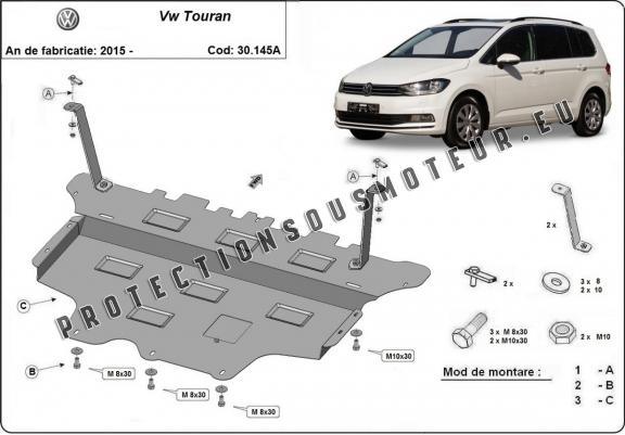 Protection sous moteur et de la boîte de vitesse VW Touran - Boîte de vitesse automatique