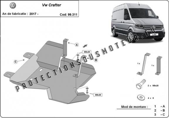 Protection réservoir AdBlue Volkswagen Crafter