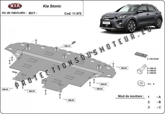 Protection sous moteur et de la boîte de vitesse Kia Stonic