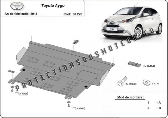 Protection sous moteur et de la boîte de vitesse Toyota Aygo AB40