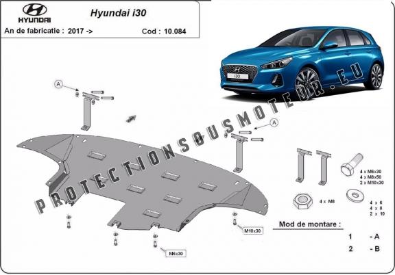 Protection sous moteur et de la boîte de vitesse Hyundai I30