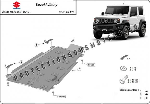 Protection de la  boîte de transfert Suzuki Jimny