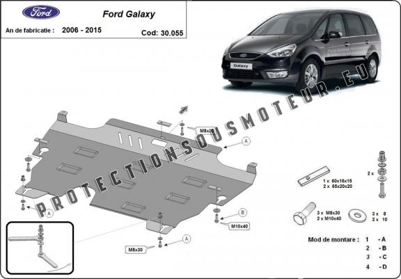 Protection sous moteur et de la boîte de vitesse Ford Galaxy 2