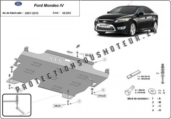 Protection sous moteur et de la boîte de vitesse Ford Mondeo 4