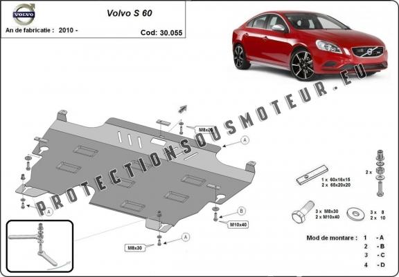 Protection sous moteur et de la boîte de vitesse Volvo S60