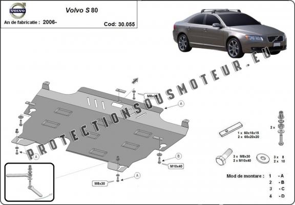 Protection sous moteur et de la boîte de vitesse Volvo S80