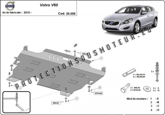 Protection sous moteur et de la boîte de vitesse Volvo  V60