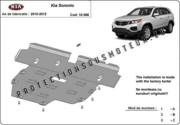 Protection sous moteur et de la boîte de vitesse Kia Sorento XM ( Fase I )