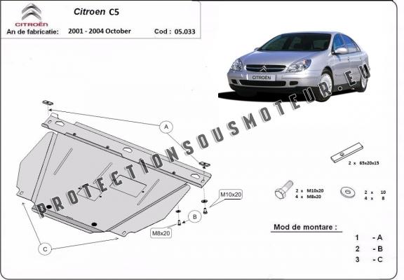 Protection sous moteur et de la boîte de vitesse Citroen C5