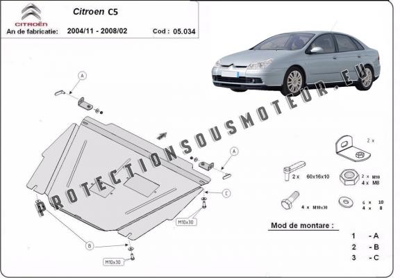 Protection sous moteur et de la boîte de vitesse Citroen C5