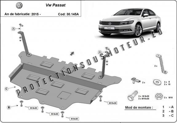 Protection sous moteur et de la boîte de vitesse VW Passat B8 - Boîte de vitesse automatique