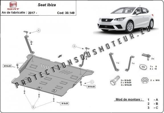 Protection sous moteur et de la boîte de vitesse Seat Ibiza