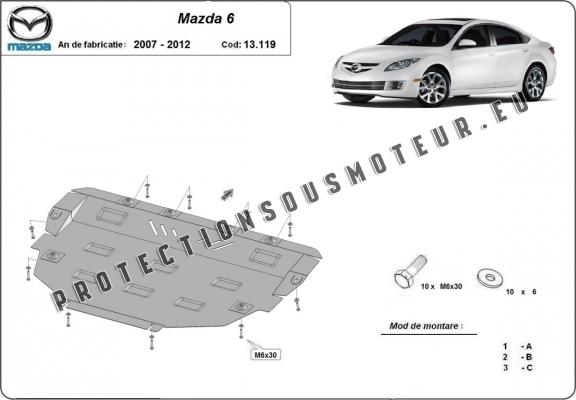 Protection sous moteur et de la boîte de vitesse Mazda 6