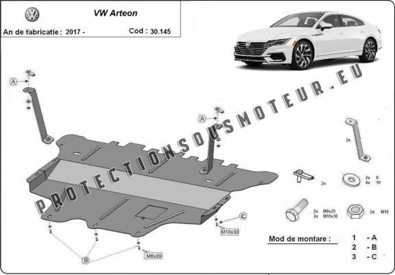 Protection sous moteur et de la boîte de vitesse VW Passat Alltrack - boîte de vitesses manuelle