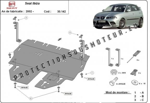 Protection sous moteur et de la boîte de vitesse Seat Ibiza Petrol